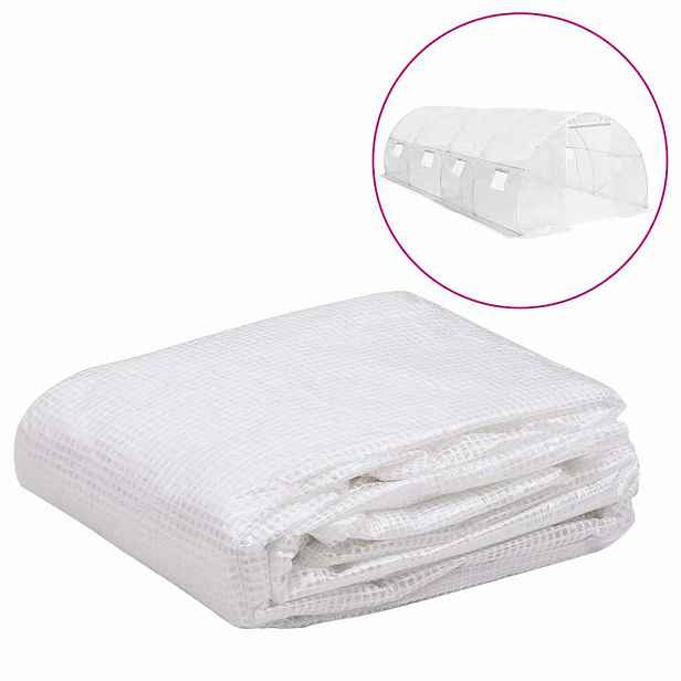 vidaXL Náhradní plachta na skleník (18 m²) 3 x 6 x 2 m průhledná