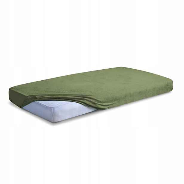 Froté Prostěradlo s gumou 130/140x190/200 Premium Olivové