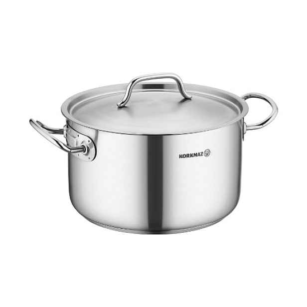 Nerezový hluboký rendlík s poklicí, 20 cm / 3,6 l, "Proline Gastro" -