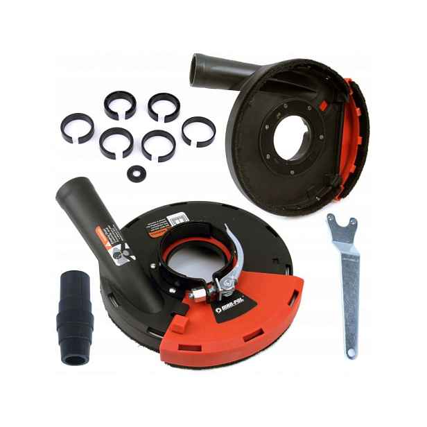 Odsávací kryt s kartáčovým věncem, pro úhlové brusky do 180 mm M04101