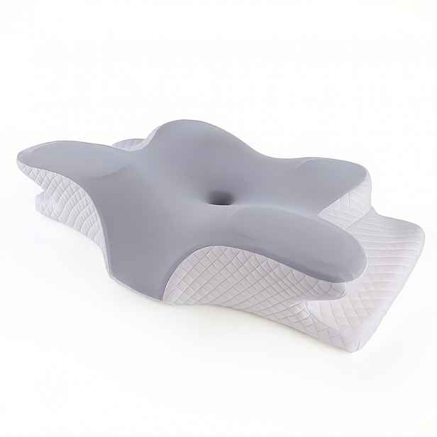 TEMU Ergonomický motýlí polštář | Měkký, pohodlný, pomalý návrat do původního tvaru, krční opora, polyester, celoroční použití