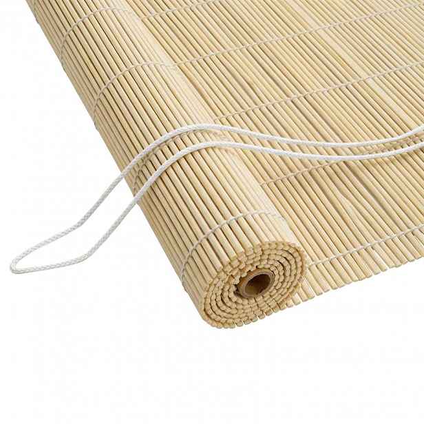 vidaXL Roleta Přírodní 50 x 220 cm Bambus