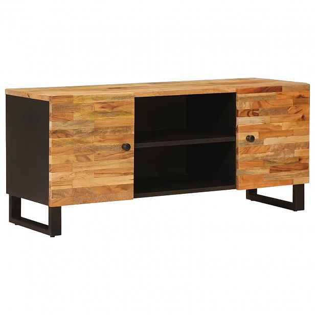 vidaXL Televizní skříň Hnědá 105 x 33 x 46 cm Masivní mangové dřevo
