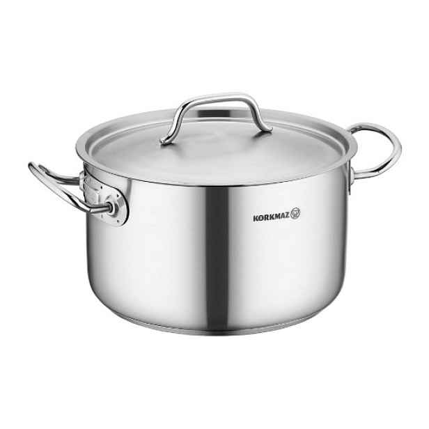 Hluboký nerezový hrnec s poklicí, 24 cm / 6,2 l, "Proline Gastro" - Ko