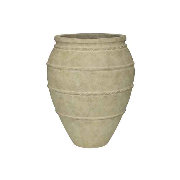 Pottery Pots Květináč Romera, barva mechově béžová, vel. XL - ø 53 cm | v. 67 cm - PotteryPots