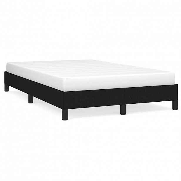 vidaXL Rám postele bez matrací černá 120x190 cm textil