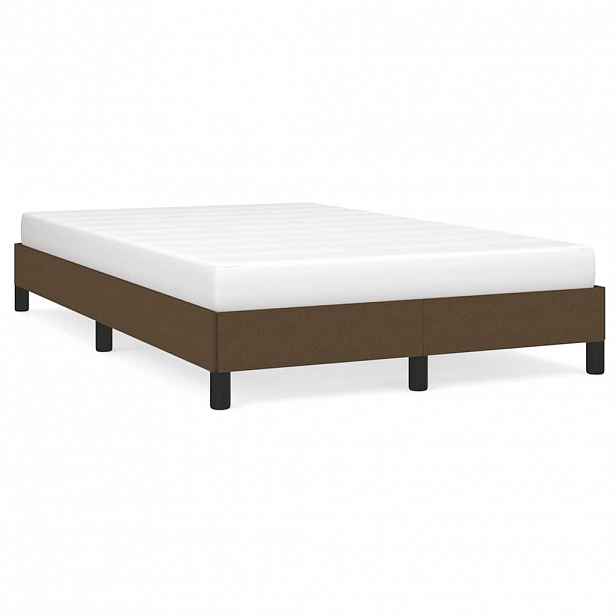vidaXL Rám postele bez matrací tmavě šedá 120x190 cm textil