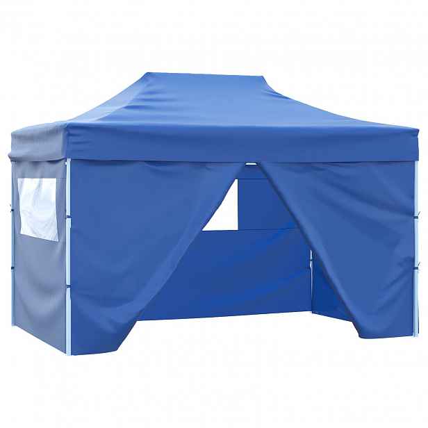 vidaXL Party Stan 280 x 410 x 315 cm Modrá Oxford látka