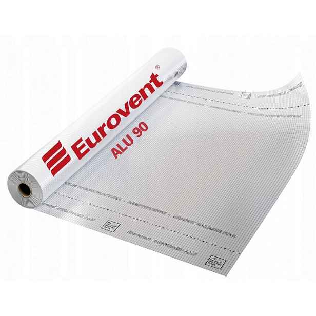 Fólie Paroizolační Aluminiová Paroizolace Eurovent Alu 90g 30m²