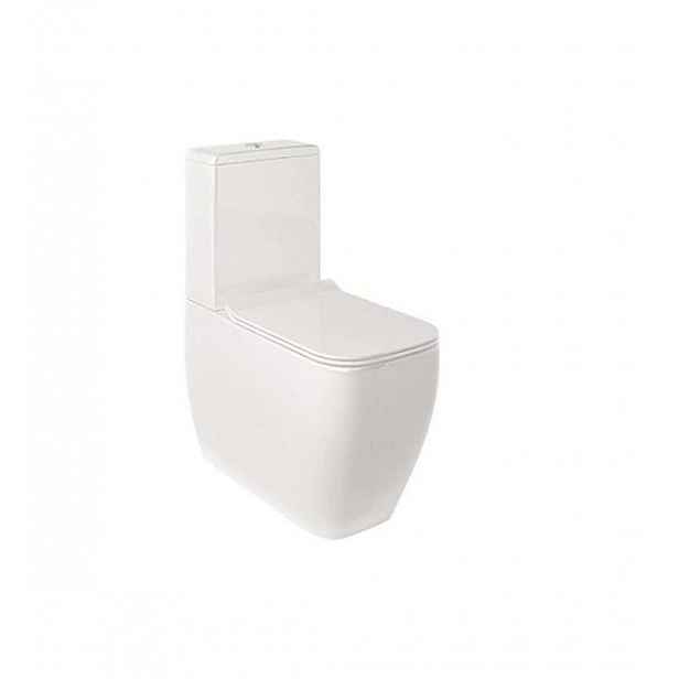 Kludi Resa C - WC kombi mísa, vario odpad, Rimless, SpiralFlush, lesklá bílá 28WCB0543