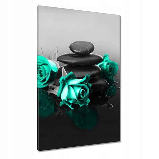 Obrazy 80x120 Mátová růže Spa Wellness