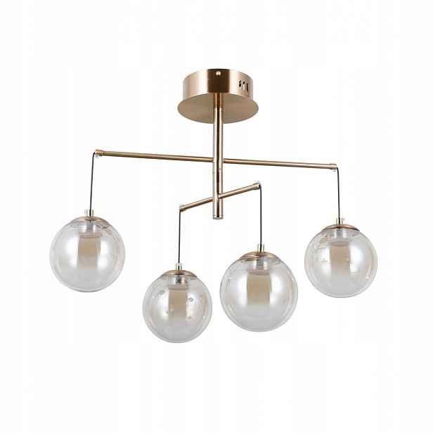Závěsné Led svítidlo Velada Zlatá Mat 4 Zdroje 20W Regulace výšky Italux