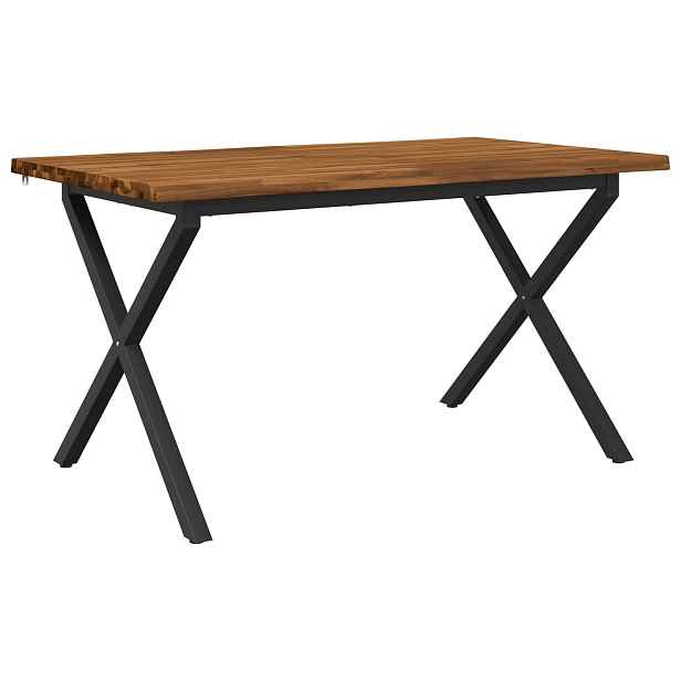 vidaXL Jídelní stůl s živým okrajem 160 x 70 x 75 cm Přírodní
