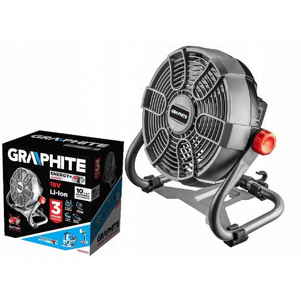 Graphite Akumulátorový A Síťový Ventilátor 58G080