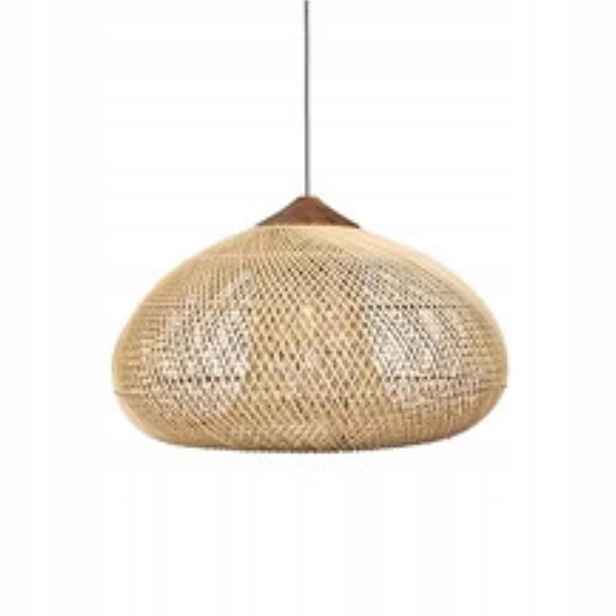 Dekorativní ratanová závěsná lampa – 40 cm (přírodní barva)
