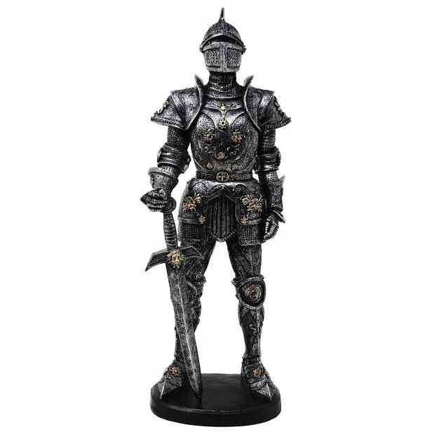 Dekorativní figurka Rytíř v brnění 39 Cm Dárek pro něj Militaria