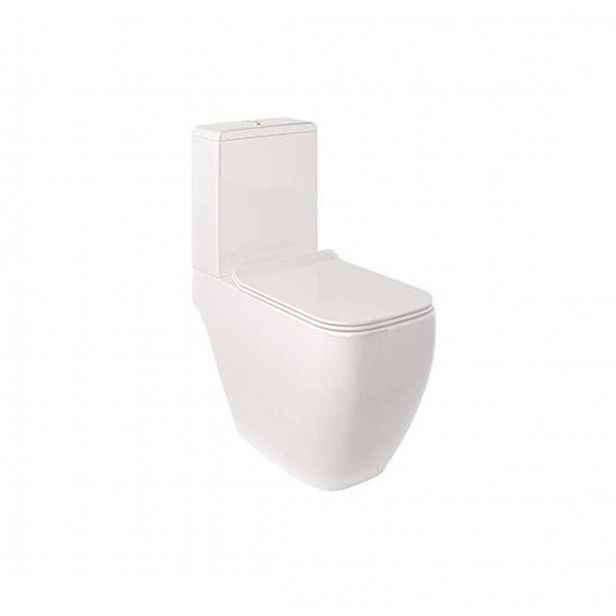 Kludi Resa C - WC kombi mísa, spodní odpad, Rimless, SpiralFlush, lesklá bílá 28WCB0643