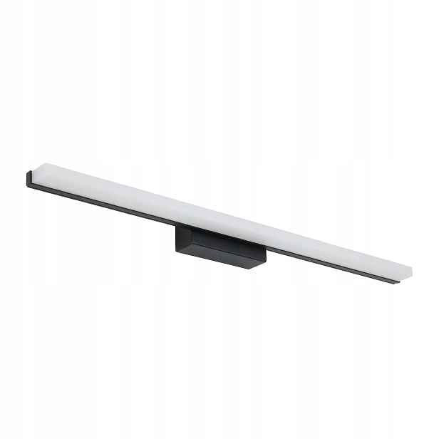 Led koupelnové nástěnné svítidlo Lineární 80 cm Černá Mléčná Nad Zrcadlo Obraz