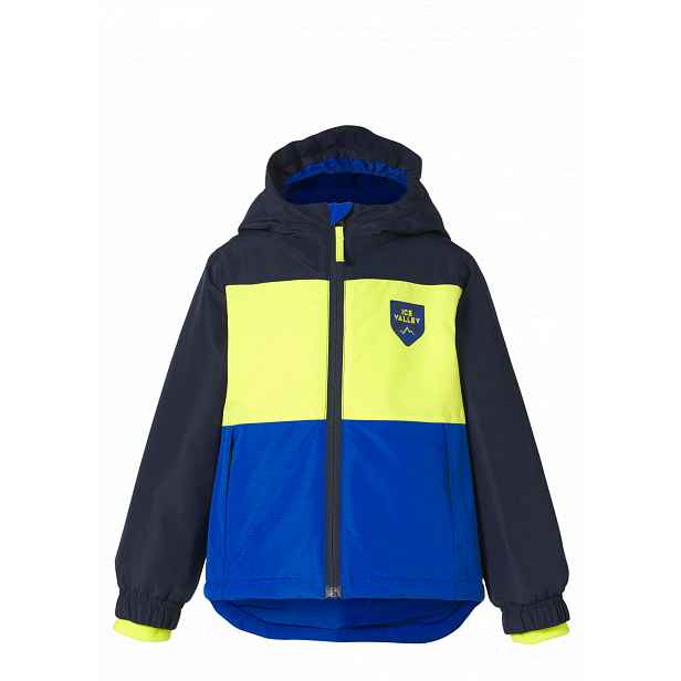 Lupilu® Dětská lyžařská bunda (navy modrá / limetková, 86/92)