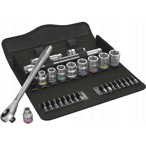 Ráčna Zyklop Metal Push 3/8 v sadě Wera