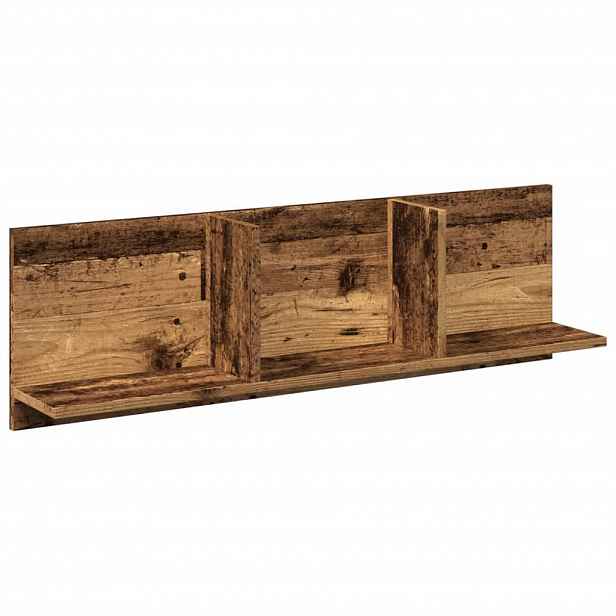 vidaXL Nástěnná skříňka 100 x 16,5 x 30 cm old wood kompozitní dřevo
