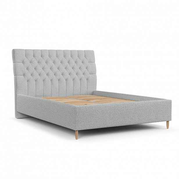 AltaBeds ČALOUNĚNÁ POSTEL LIRA 160/200 Světle šedá