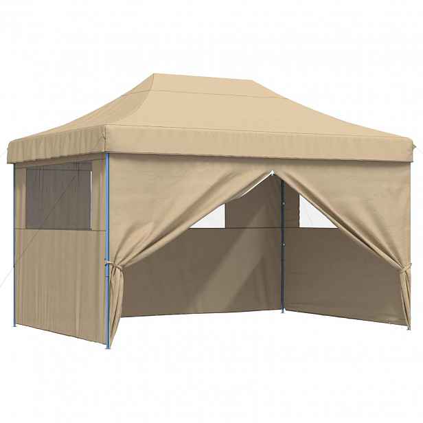 vidaXL Party Stan 279 x 410 x 315 cm Béžová Oxford látka