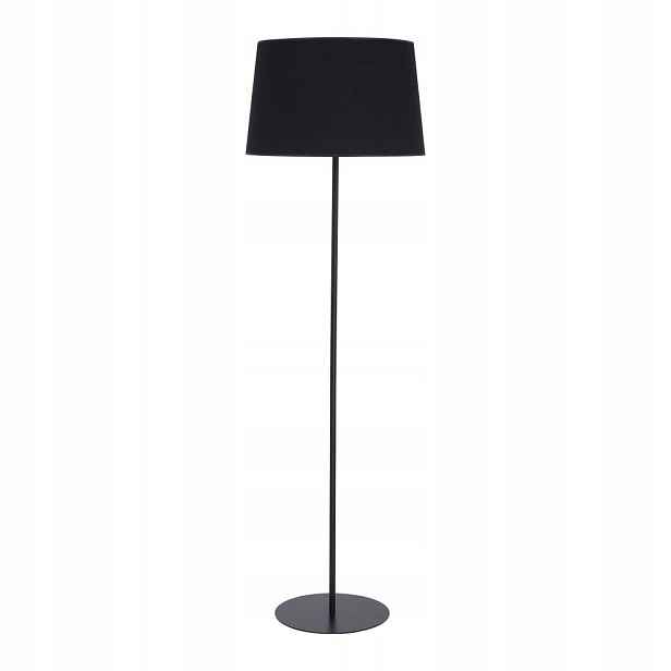 Černá Podlahová Lampa S Kulatou Základnou Do Obývacího Pokoje 2920 Tk Lighting