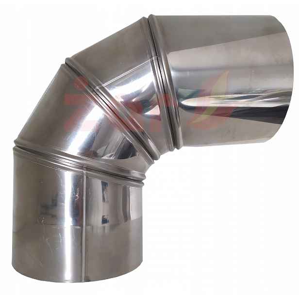 Spiroflex nastavitelné nerezové koleno o průměru 110 mm, úhel 90, nastavitelné