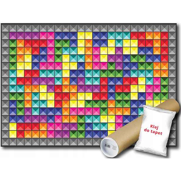 Vinylová Fototapeta Tetris Kostky 152x104