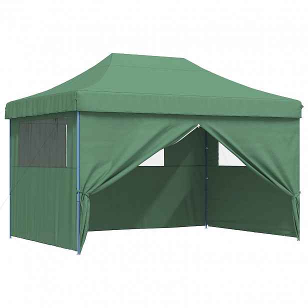 vidaXL Party Stan 279 x 410 x 315 cm Zelená Oxford látka