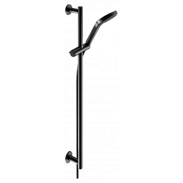 Keuco IXMO - Set sprchové hlavice, 3 proudy, tyče 86 cm a hadice, matná černá 59587370801
