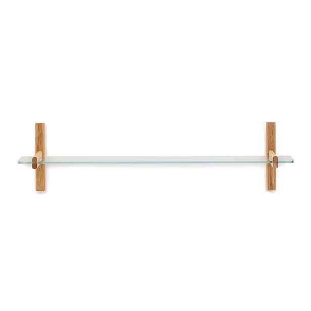 Skleněný modulární policový systém v přírodní barvě 110x28x30,5 cm Sitra – Kave Home