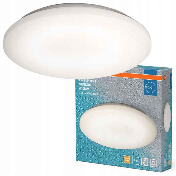 Stropní Svítidlo Led koupelnové svítidlo 25W 1800lm 3000K Bílý IP44 Orbis Osram
