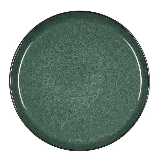 Zelený/černý talíř z kameniny ø 27 cm Gastro Green/Black – Bitz