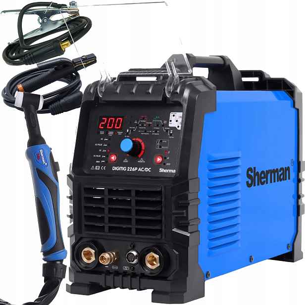 Tig svařovací stroj Digitig 226P Ac/dc Sherman Puls Hf Elektroda 200A 230V T-26