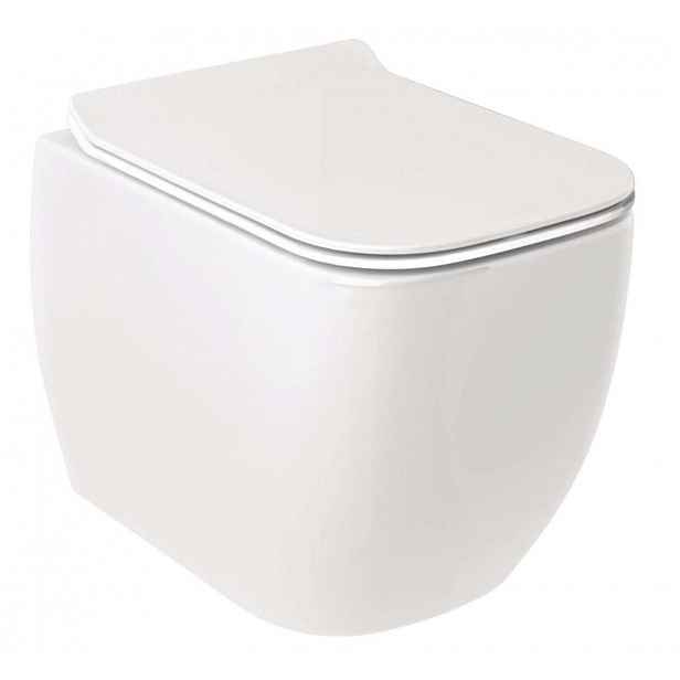 Kludi Resa C - Závěsné WC, Rimless, Spiralflush, lesklá bílá 28WCW0243