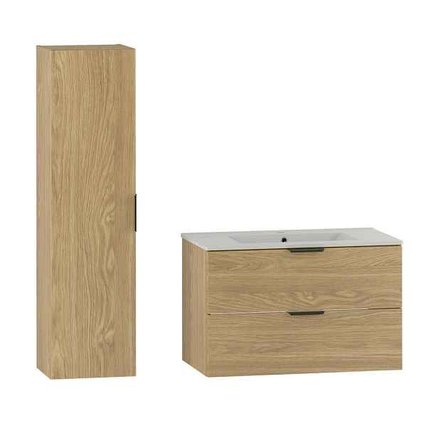 Petits-meubles KOUPELNOVÝ NÁBYTEK 80cm Astrid 2er-Set Dřevo