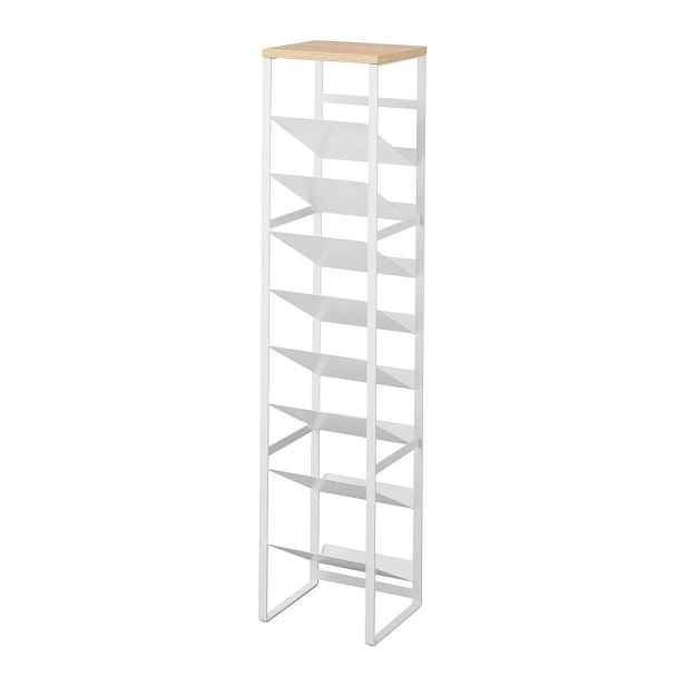 Bílý kovový regál na víno počet lahví 16 20x88,5x19 cm Tower – YAMAZAKI