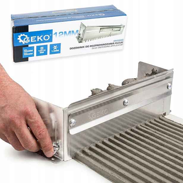 Dávkovač pro roztírání lepidla 345-585 mm – zub 12 x 12 mm (12)