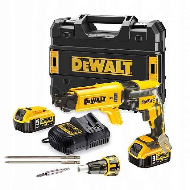 DeWalt DCF620P2K sádrokartonářský šroubovák s podavačem vrutů 18V/2*5Ah, Ts