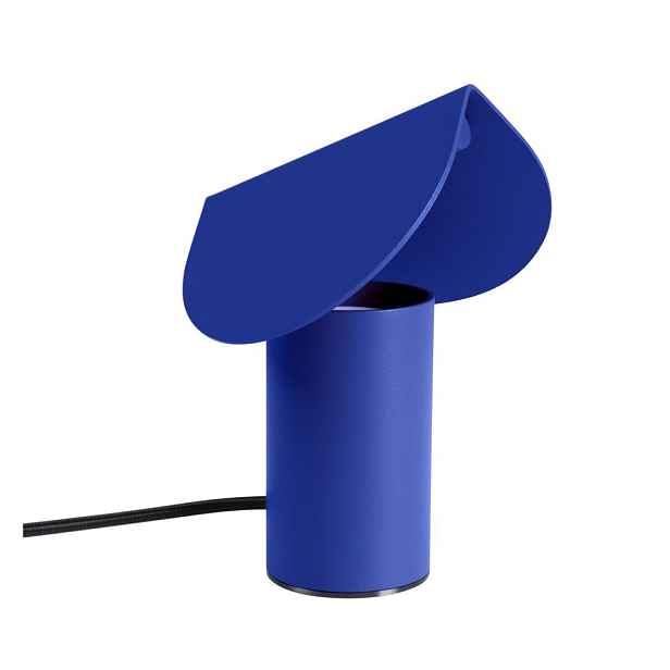 Tmavě modrá hliníková LED stolní lampa (výška 15 cm) BISCUIT – Thoro