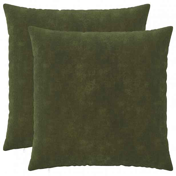 vidaXL Povlak na polštář 2 pcs HEERLEN Zelená 65 x 65 cm