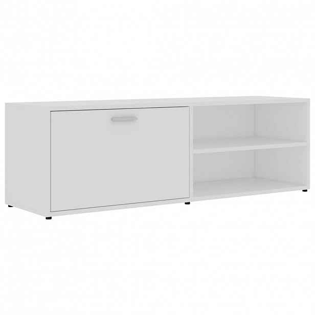 vidaXL TV stolek bílý 120 x 34 x 37 cm kompozitní dřevo