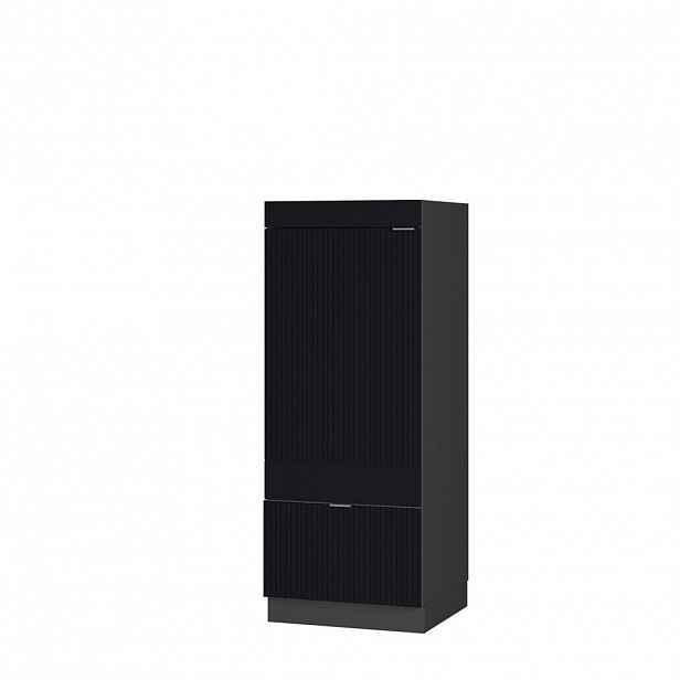 Vicco VYSOKÁ SKŘÍŇ Fame-Line, Černý pruhovaný/Antracit, 60 cm
