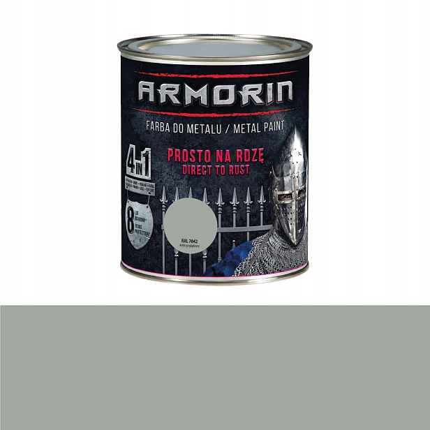 Armorin Barva Na Kov Přímo Na Rez Antikorozní Šedá 7042 2,5 L