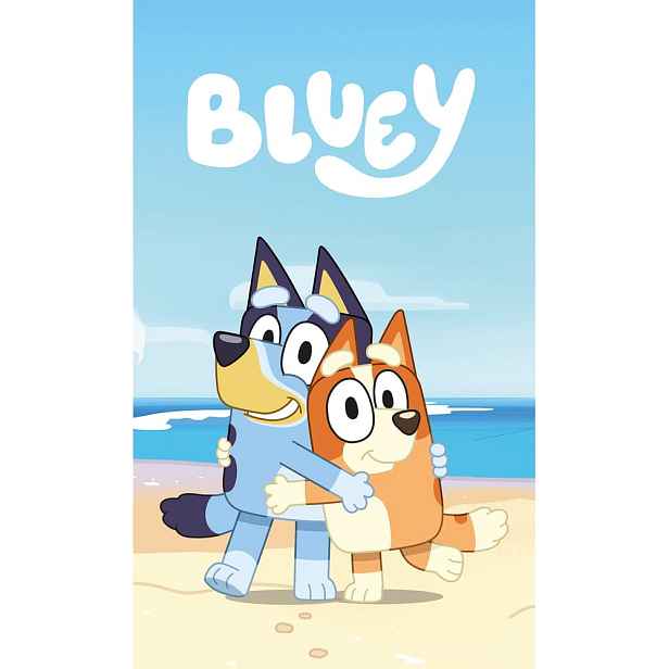 Modrá fleecová dětská deka 100x150 cm Bluey – Jerry Fabrics