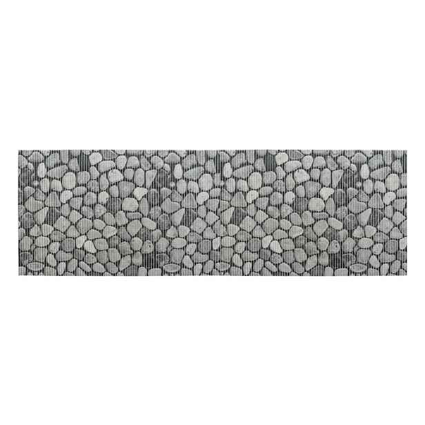 Šedá plastová koupelnová předložka 65x200 cm Sassi – Wenko