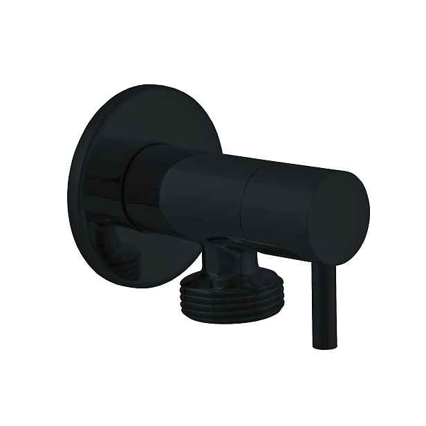 Ventil rohový pračkový 1/2"x 3/4", Černá matná RV0234CMAT, RAV Slezák