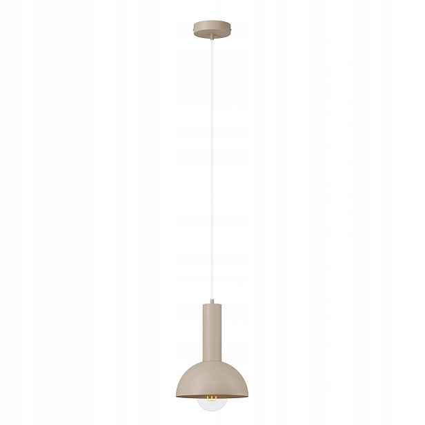 Závěsná lampa béžová kopule fi19 Cm 1xE27 15W Vitrum Sigma Lighting
